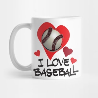 I Love Baseball Mug